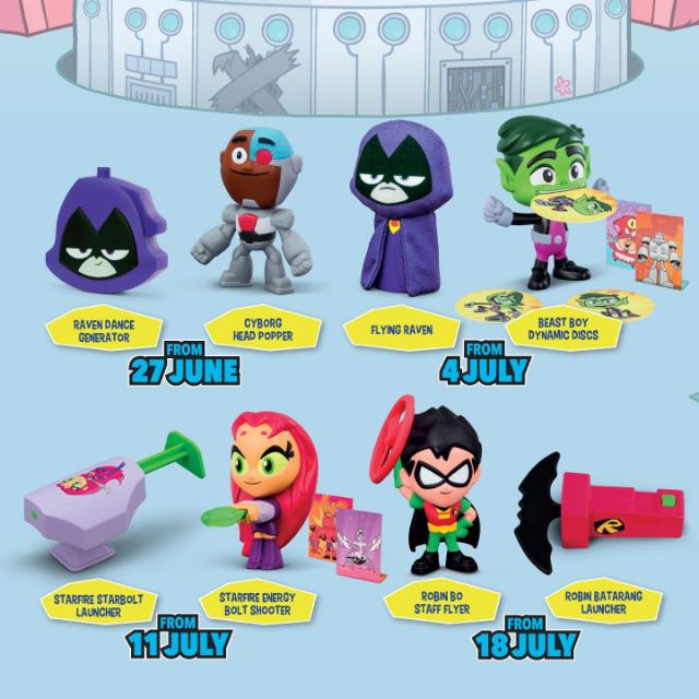 MCDONALD'S 2019 TEEN TITANS GO! READY TO SHIP COMPLETE SET OF 8 