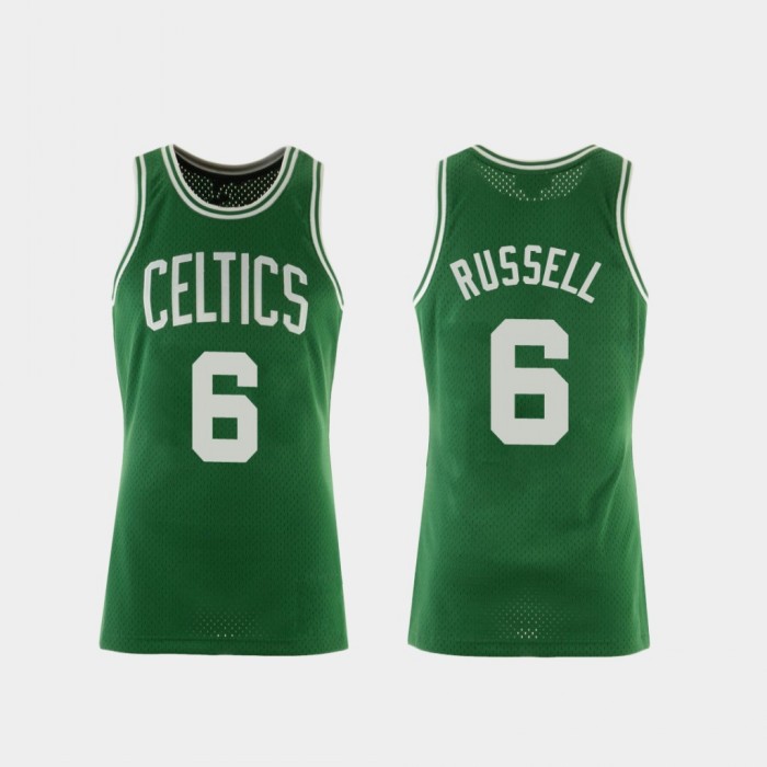 Boston Celtics 6 Bill Russell Throwback 