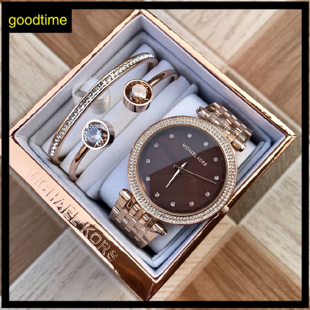 watch and bracelet set michael kors