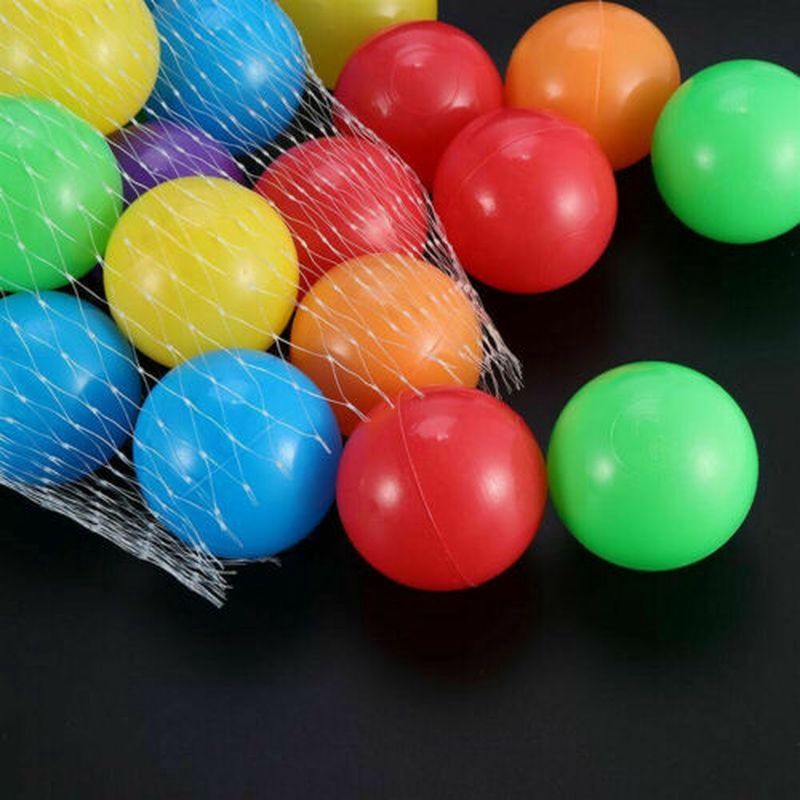 100pcs Multi-Color Cute Kids Soft Play Balls Toy for Ball Pit Swim Pit PoolODUS 