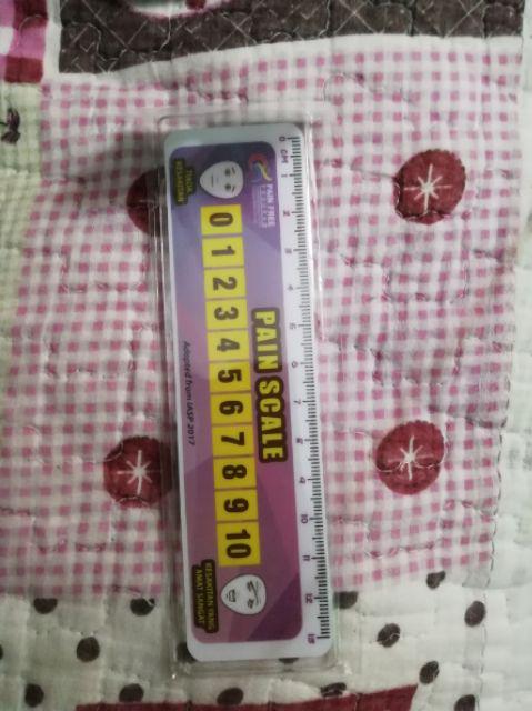 pain score pain scale ruler skala kesakitan pembaris