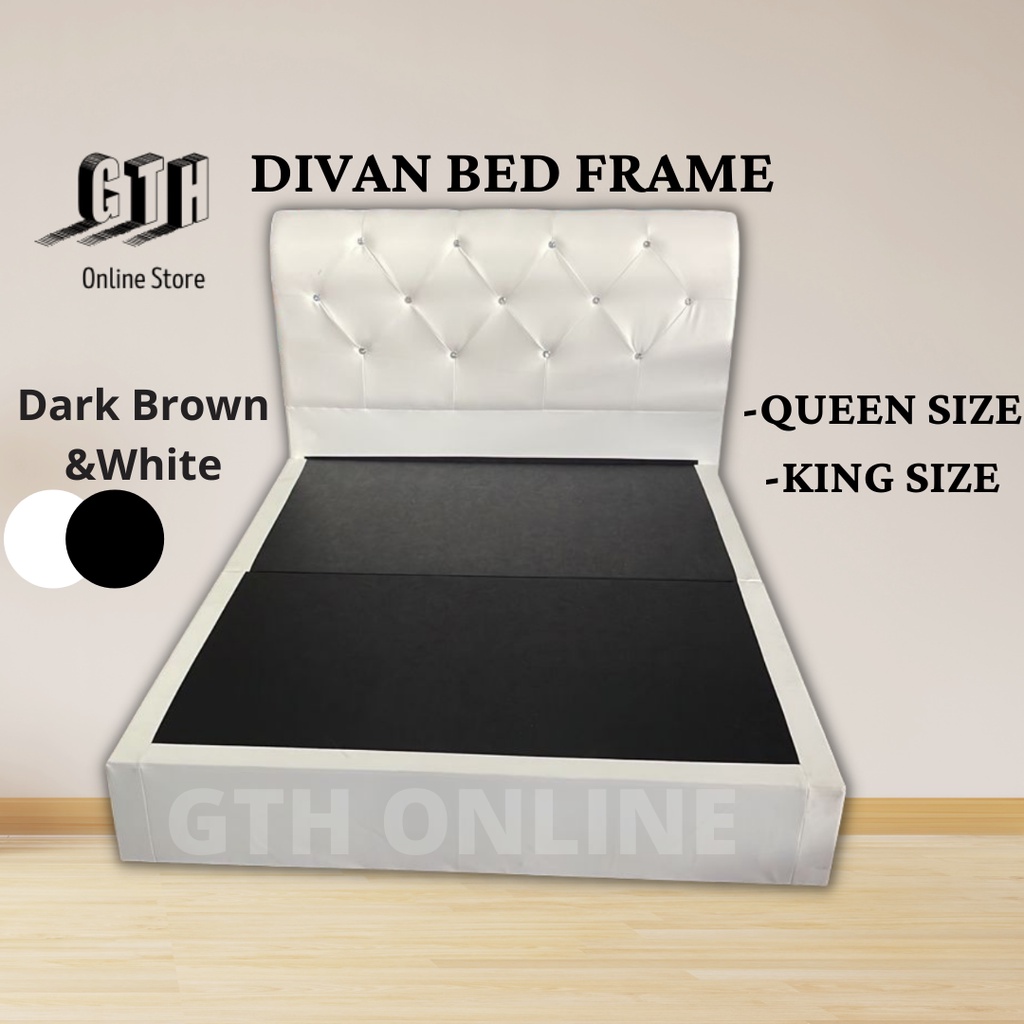 Queen/King Bed Frame Divan Queen Size Divan Bed Frame Katil Queen Bed