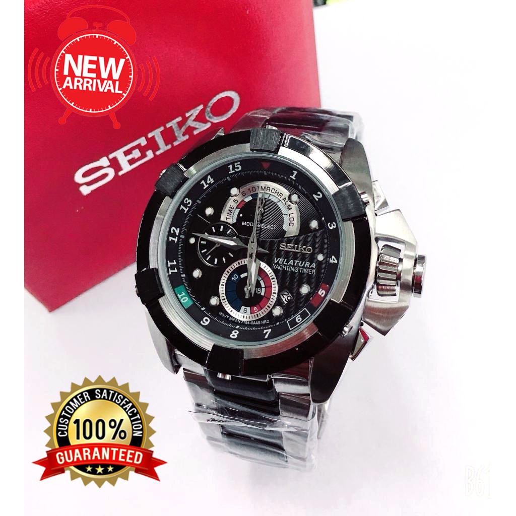 Special Promotion Premium Quality SEIKO Velatura Yachting Timer Edition  Water Resistant Men Watch | Shopee Malaysia