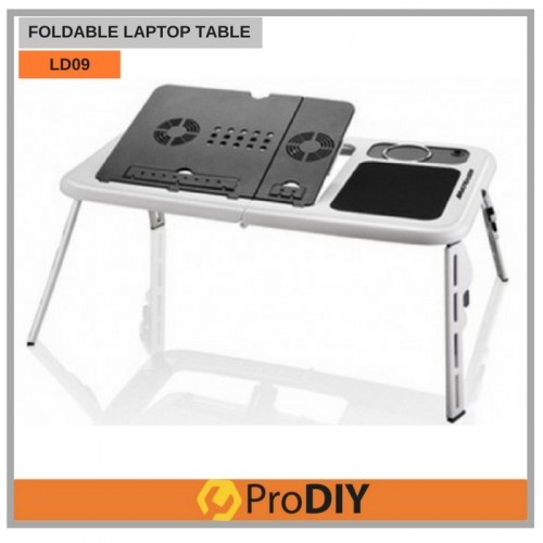 Ld 09 E Table Fordable Portable Multifunction Fan Laptop Table