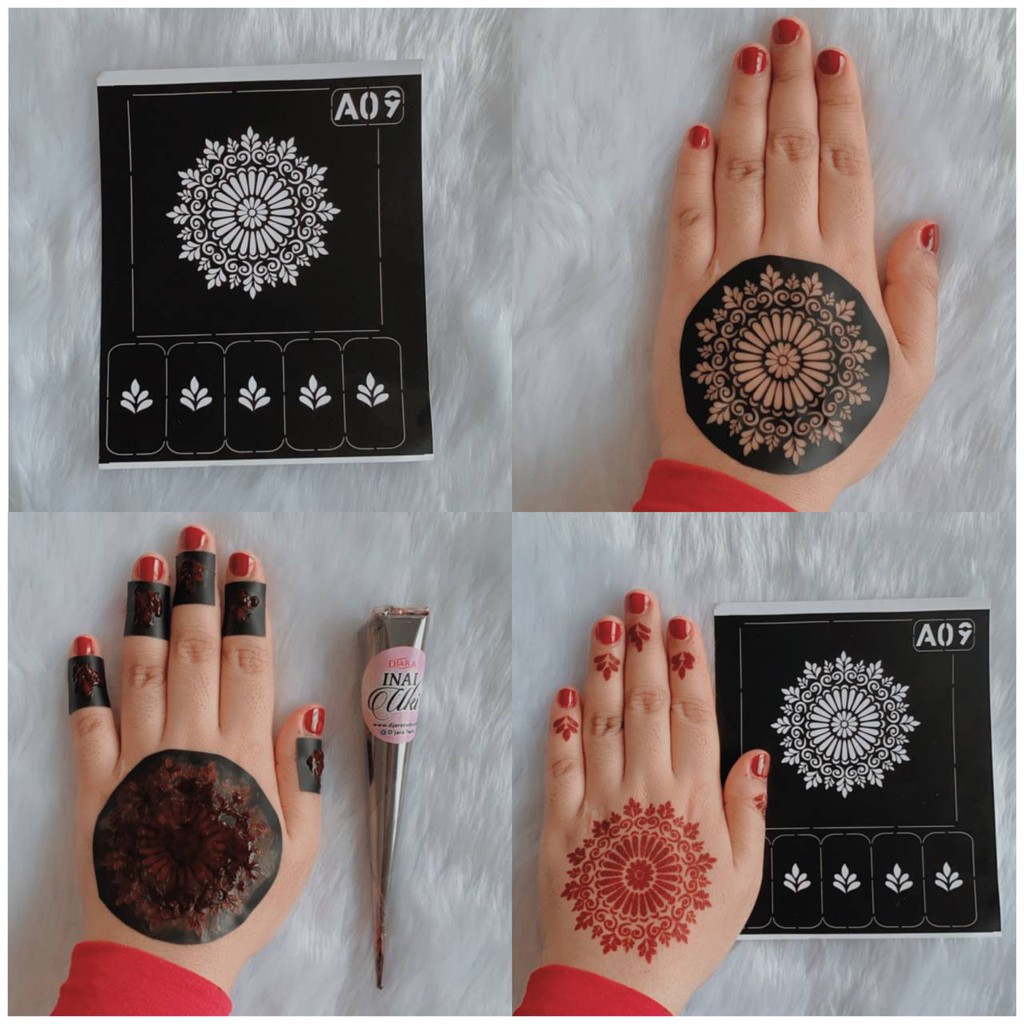 Sticker inai / Sticker Henna / Henna Stencil / Mehndi Stencil NEW