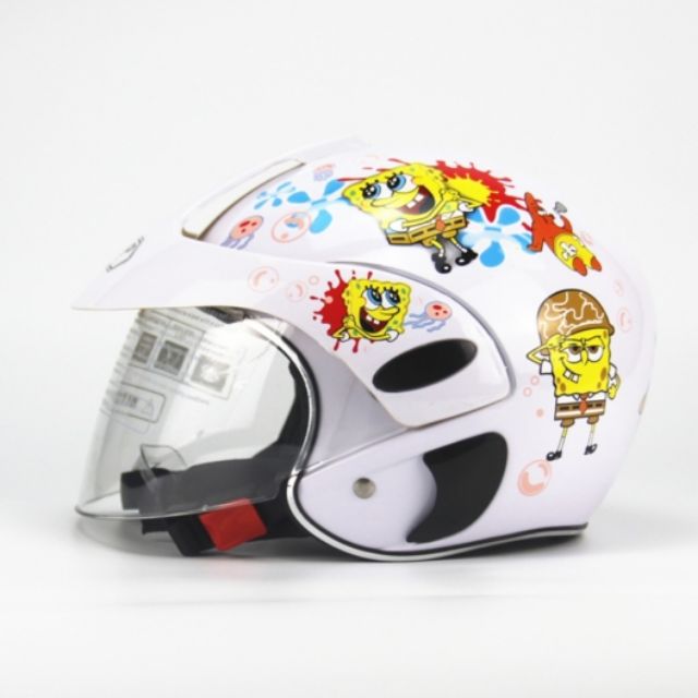 SpongeBob Kids Helmet Motorcycle Helmet for Children Shopee Malaysia