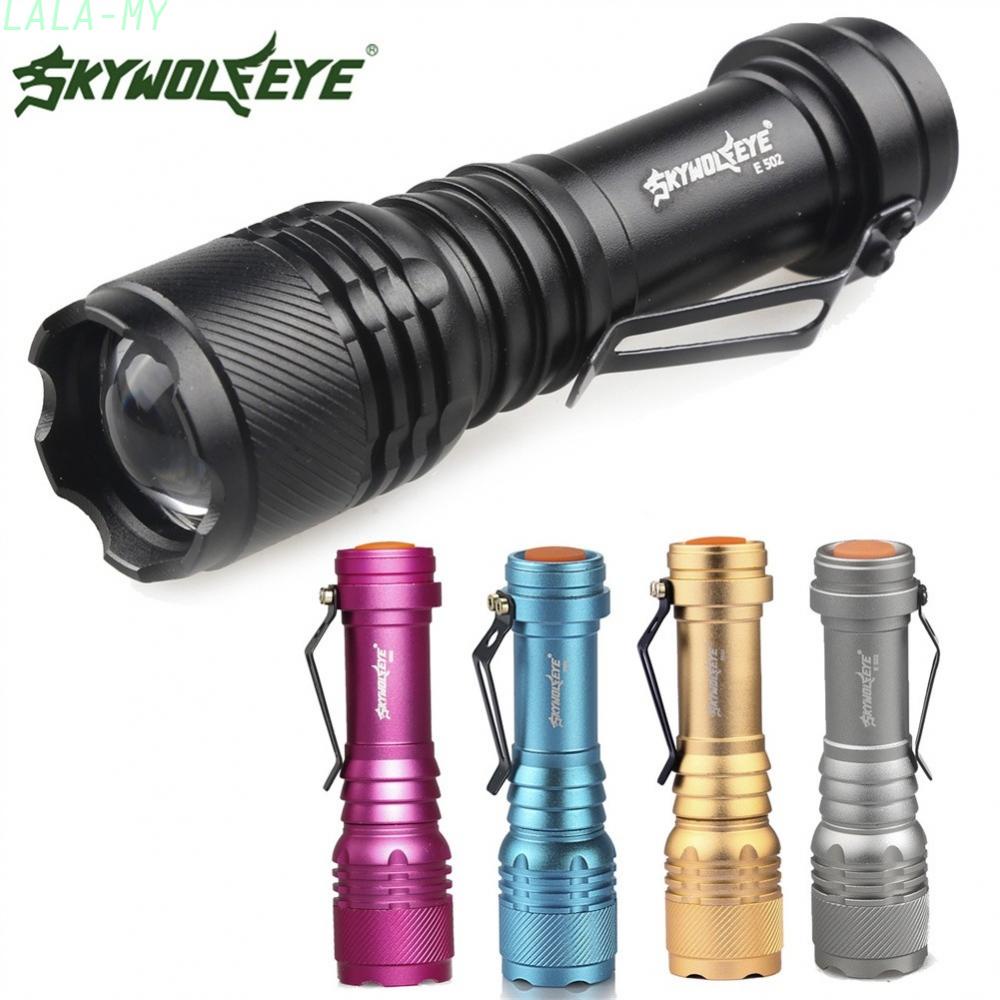SkyWolfeye 8000LM X-XML T6 Zoom Tactical LED Flashlight Torch Lamp AA 14500 BZ 