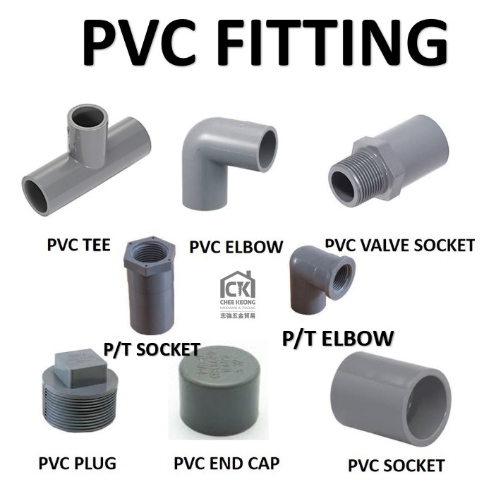 Pvc Fitting Pvc Elbow Pvc Socket Pvc V Socket Pvc Pt Elbow Pt Socket End Cap Stopper Shopee Malaysia