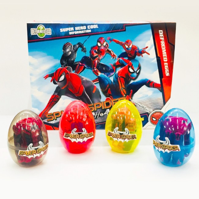 spiderman egg toys