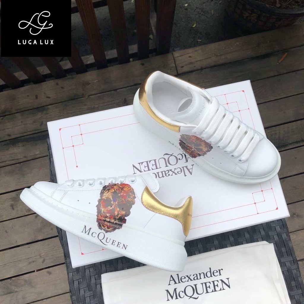 Alexander McQueen Floral Skull Over Sized Sneakers (Authentic Product) |  Shopee Malaysia