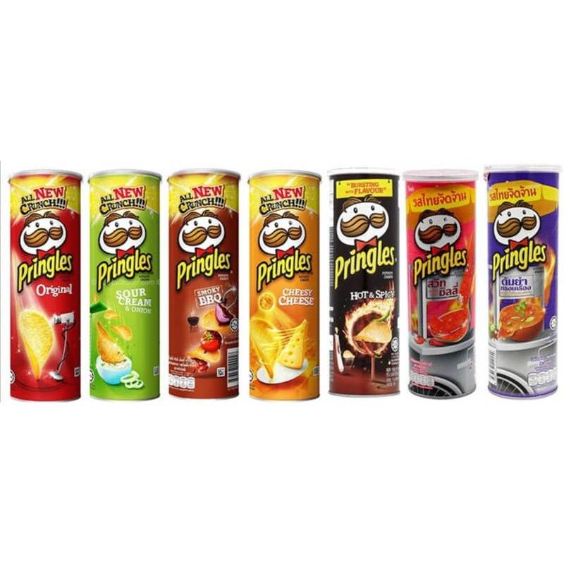 PRINGLES Potato Crisps Assorted Flavour 107g | Shopee Malaysia