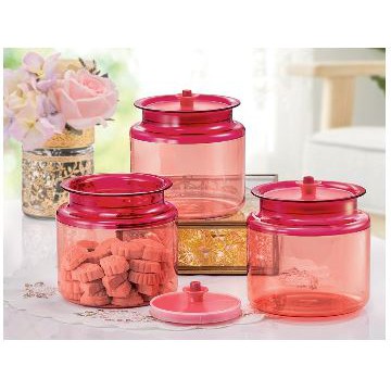 Tupperware Royal Red Counterpart Bekas Kuih Raya - 3 pcs 900ml