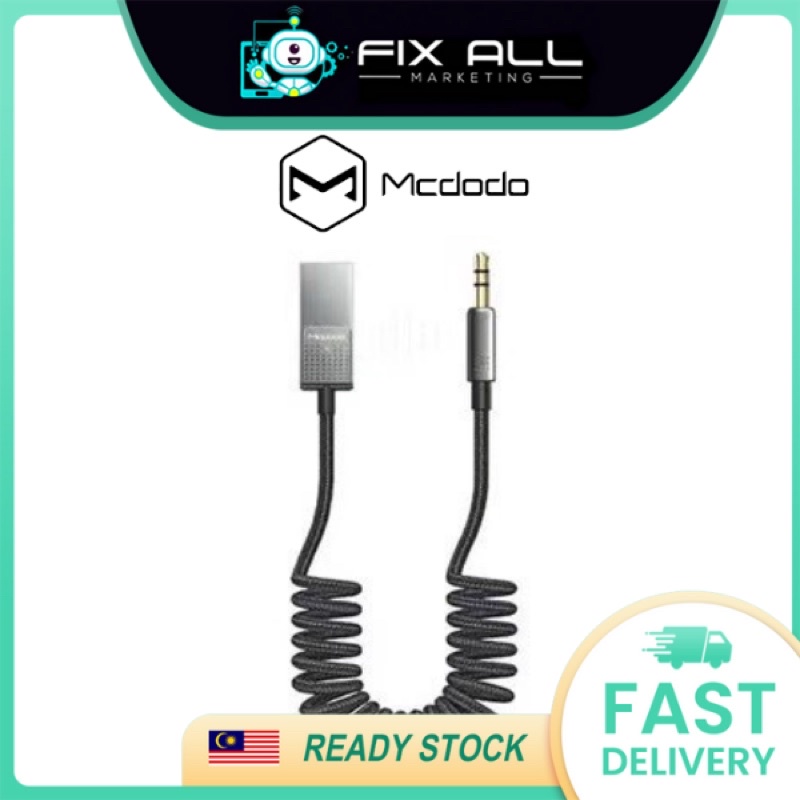 Mcdodo Ca8700 Car Wireless Audio Receiver Bluetooth 5.1 Aux 3.5mm