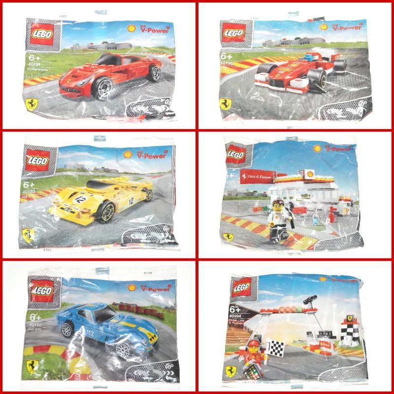 Shell Lego 2015 Ferrari F1, Shell Tanker, Petrol station, Podium and finish line