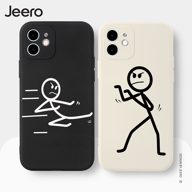 Jeero Soft Silicone Matching Couple Set Cute Funny Shockproof Phone