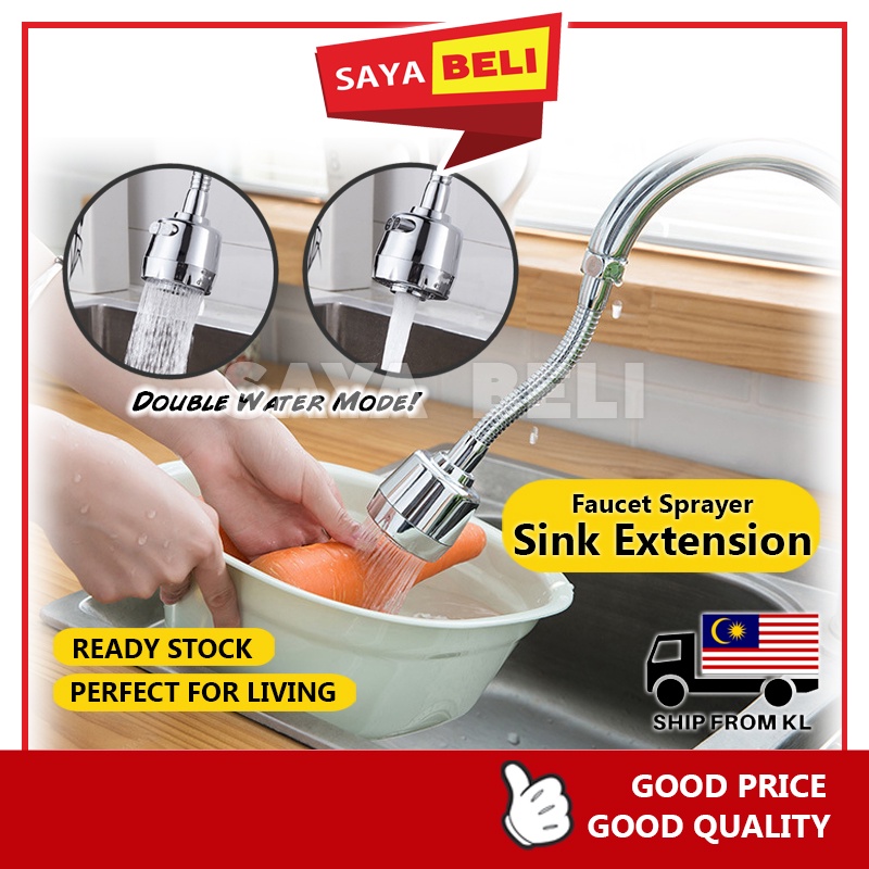 Sink Extension Kitchen Water Tap Extension Faucet Kitchen Flexible Hose