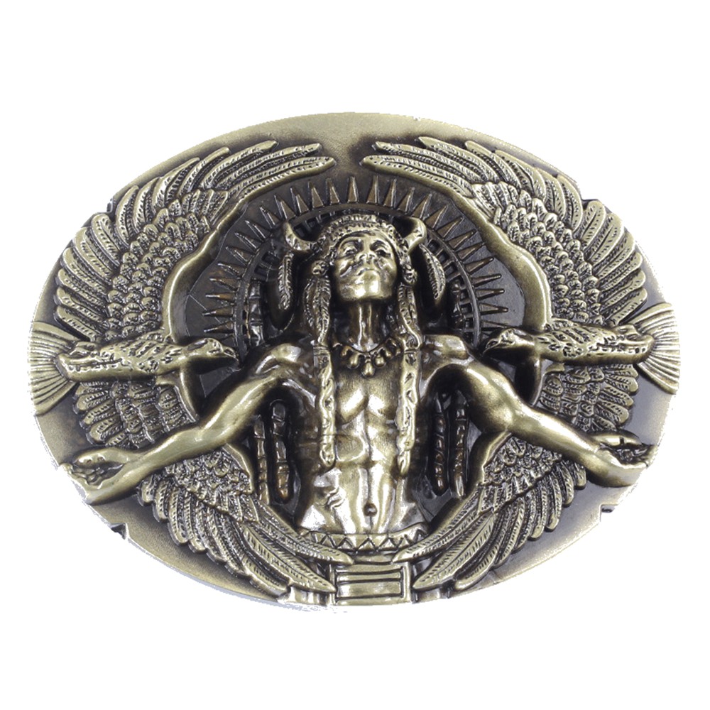 goat head belt buckle