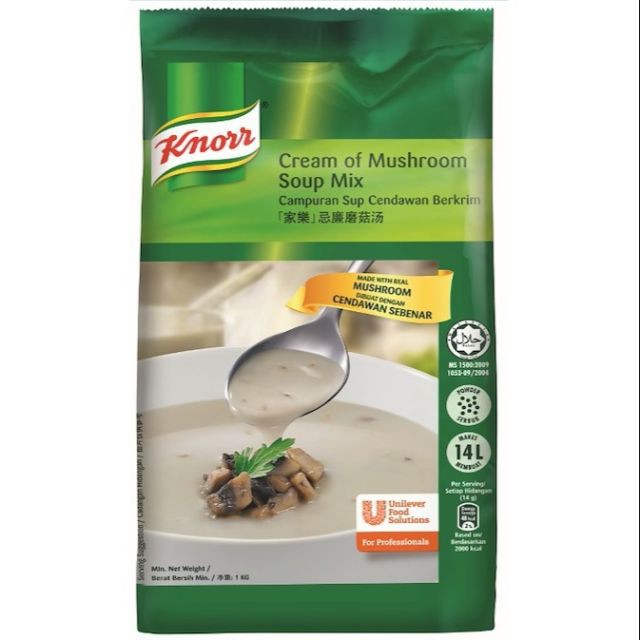 Knorr Cream of Mushroom Soup Mix Campuran Sup Mushroom Berkrim 1KG