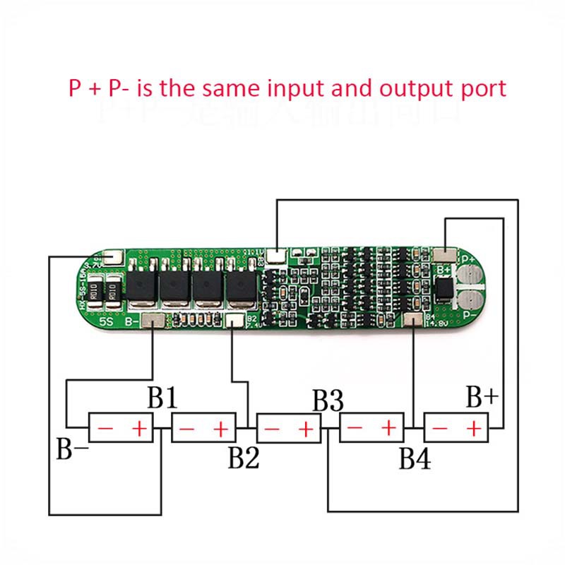 5S 15A 18.5V 5 Cell Lithium Li-ion 18650 Battery Packs BMS Protection PCB Board