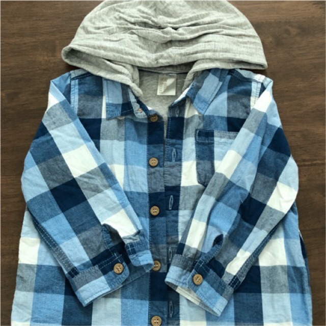 checkered shirt with hoodie