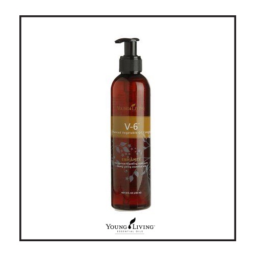 ORIGINAL Young Living V6 Vegetable Oil 236ml (8oz) with Pump ( new
