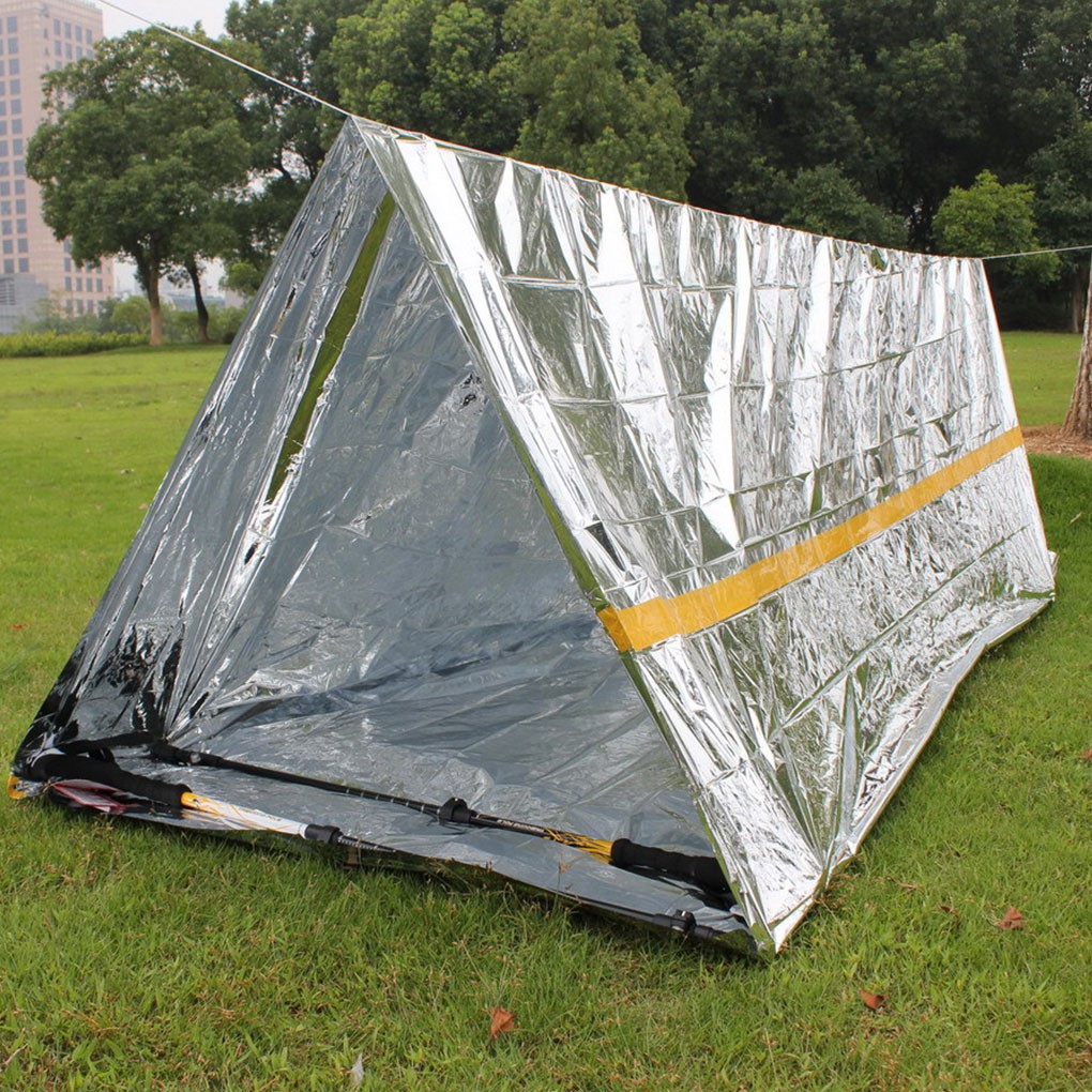 Outdoor Camping Hiking Emergency Tent Waterproof Heat Insulation Survival Rescue Temporary Shelter