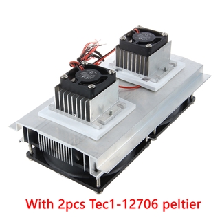Fan 12V 60W/120W/180W 1/2/3-Core Semiconductor Cooler Aluminum Radiator 