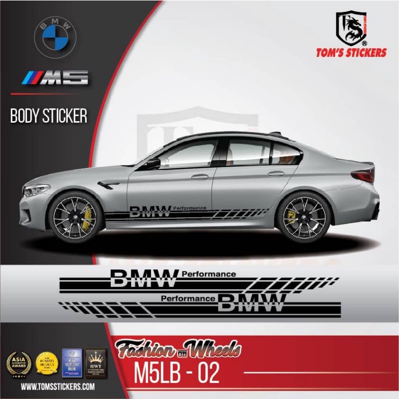 👍👍 BMW M5 CAR BODY STICKER SET M5LB-02