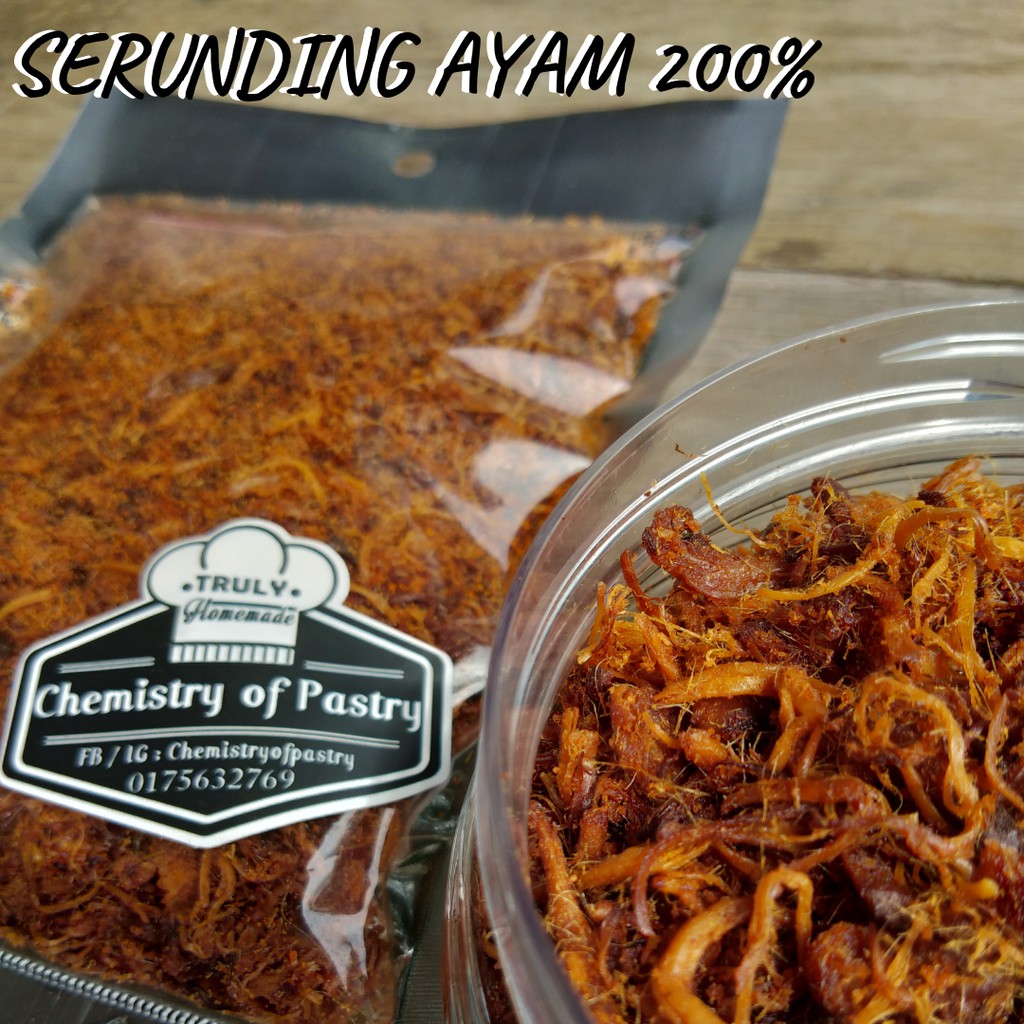 SERUNDING AYAM 200% BY CHEMISTRY OF PASTRY  Shopee Malaysia