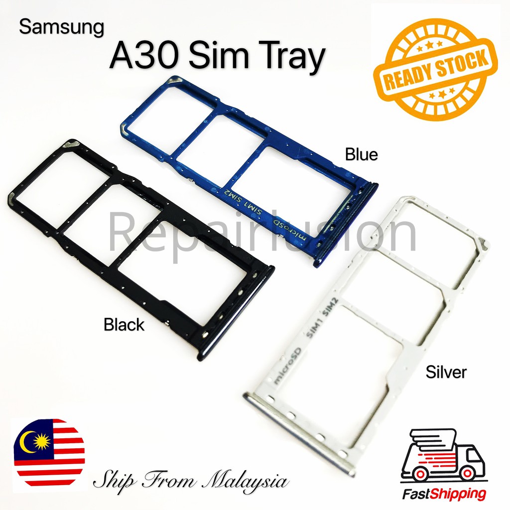 SAMSUNG A30 Sim Card Tray Holder Sim Tray Sim Card Slot Spare part ...