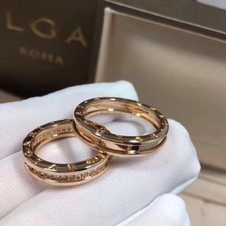 Bvlgari Ring18k Rose Gold Single Rings Diamond Ring Full Lidiamond Men And Women Couple Wedding Sliver Ring Shopee Malaysia