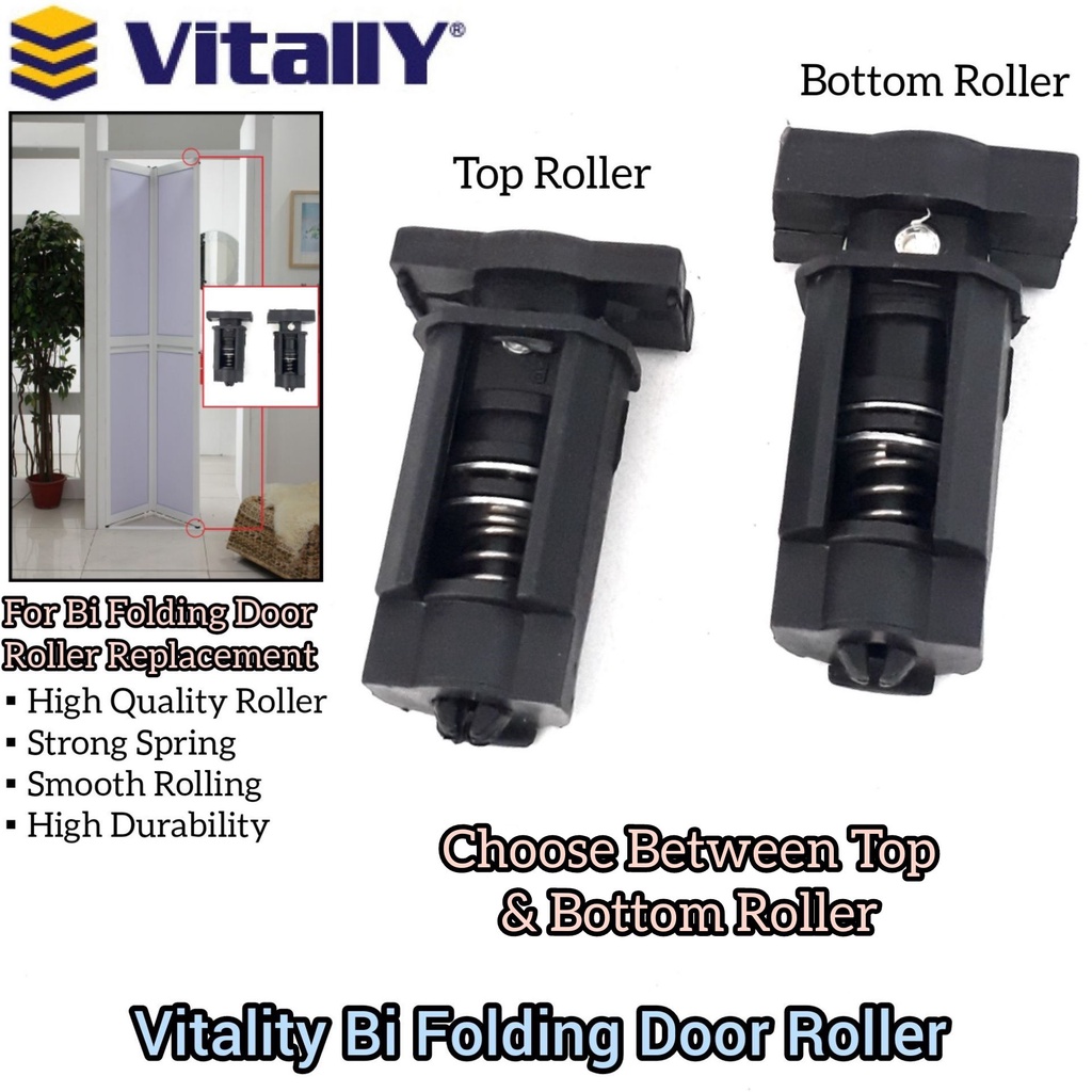 Vitally Bi Folding Door Roller / BiFold Toilet Door Flip Door Roller
