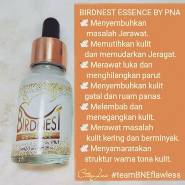 Bird Nest Essence Serum Sarang Burung Untuk Merawat Pelbagai Masalah Luaran Kulit Dan Untuk Kecantikan Shopee Malaysia