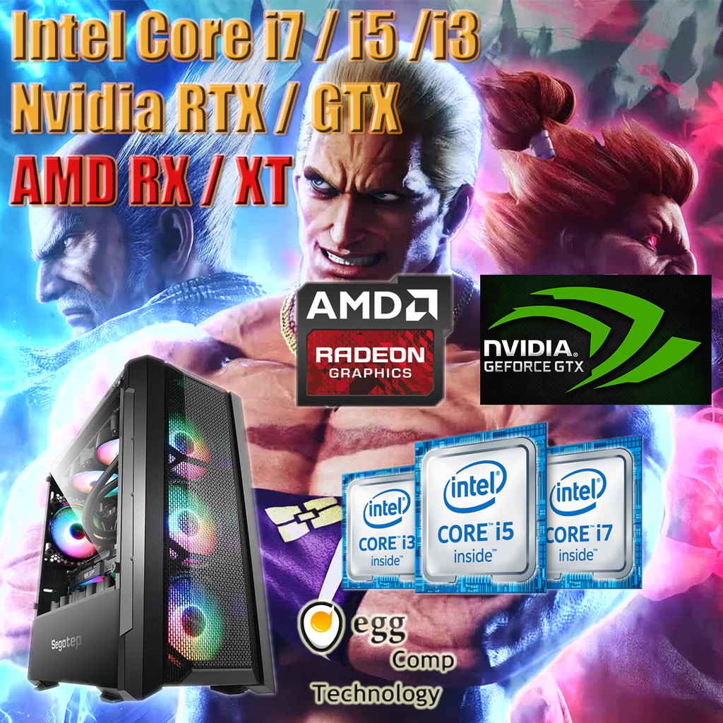 Intel Core I7 Core I5 Core I3 Rtx3060 Gtx1650 Budget Gaming Pc Custom Made Pc Gaming Desktop Pc Pubg Gtav Shopee Malaysia