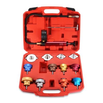 Water Tank Leak Detector Kit Radiator Pressure Tester Pump Adapters
