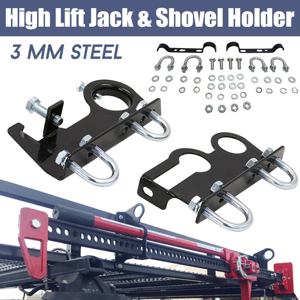[Local Ready Stock] Hi Lift High Farm Jack & Shovel Holder 4x4 Offroad 4WD Roof Rack Mount High Lift