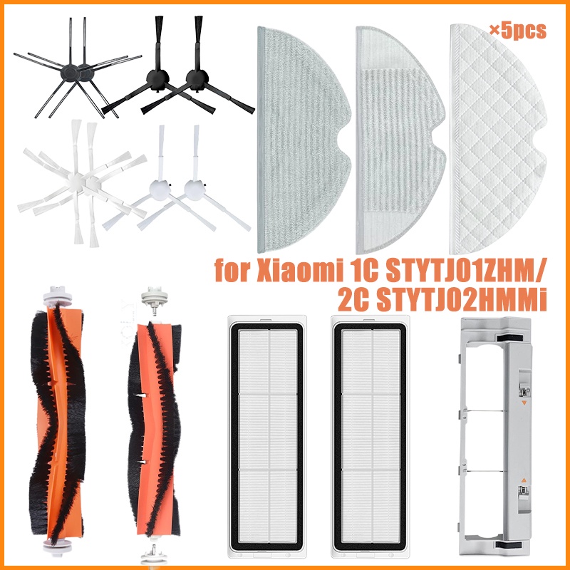 Essential Reliable Xiaomi Mijia 1C 2C Main Roller + Side Brush Hepa Air Filter Mop Cloth Robot Vacuum Cleaner Replace... - Image 2