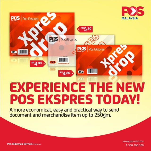 Sampul Pos Express Drop | Shopee Malaysia