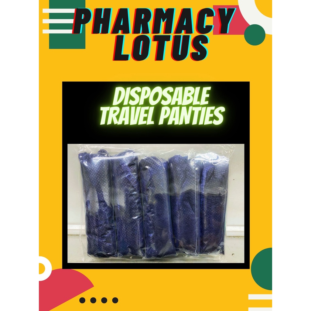 DISPOSABLE LADIES PANTIES / PANTIES PAKAI DAN BUANG (5pcs/pack
