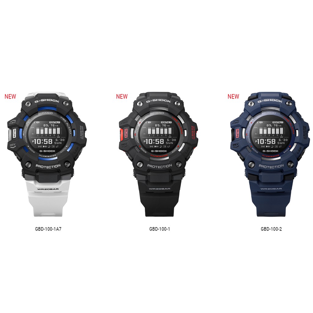 Ready Stock Casio G Shock G Lide Smartphone Link Bluetooth Gbd 100 Series Shopee Malaysia