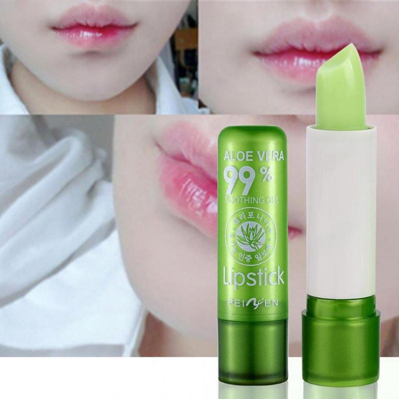 Aloe Vera Aloevera Lipstick LipBalm Tanako Peach Soda Magic Lip Balm