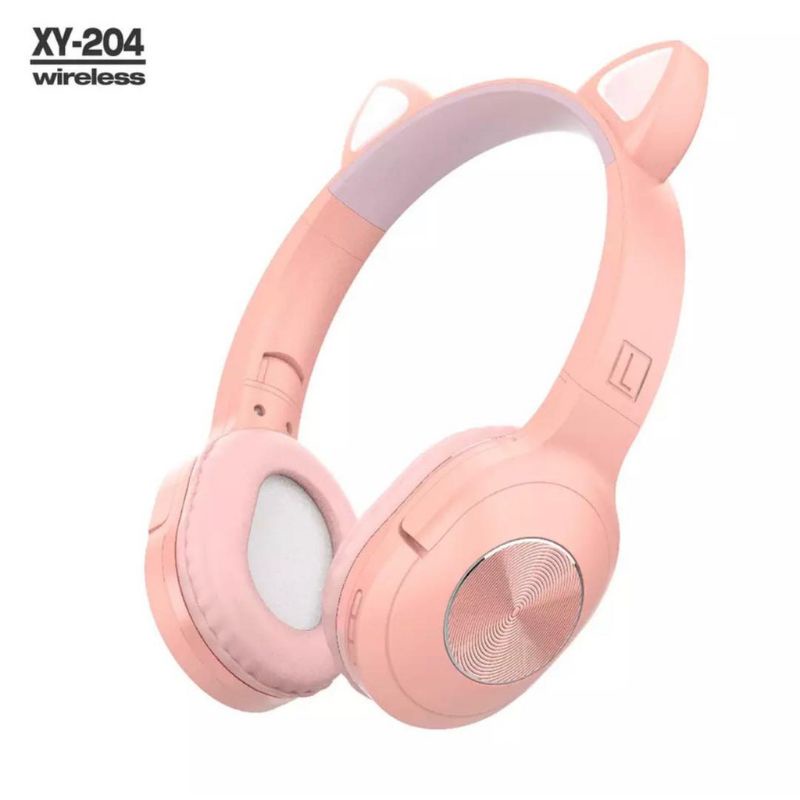 XY-204 Cat Ear Wireless Bluetooth Headphones Earpiece without wired ear