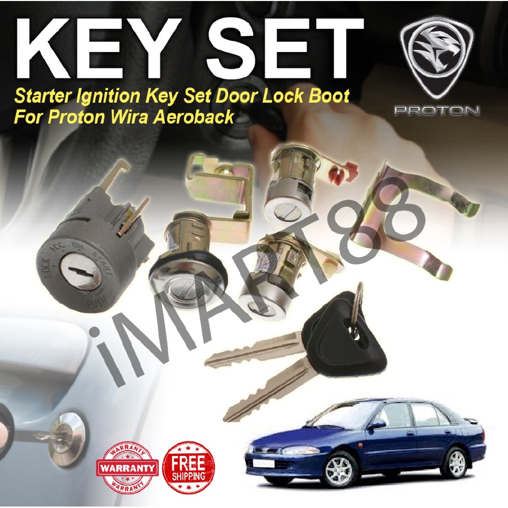 Proton Wira  Sedan Aeroback A B Key Set Starter Switch 