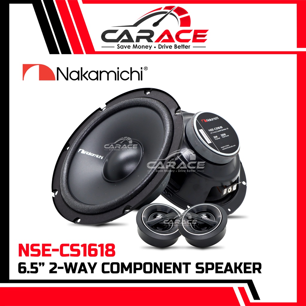 Nakamichi NSECS1618 6.5" 2Way Component Speaker NSE CS1618 6.5Inch