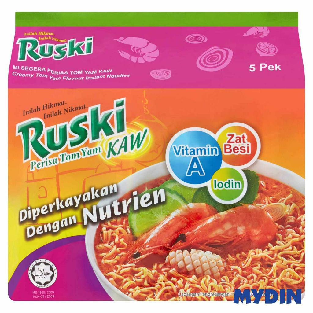 Ruski Instant Noodle Tom Yam Kaw (80g x 5s)