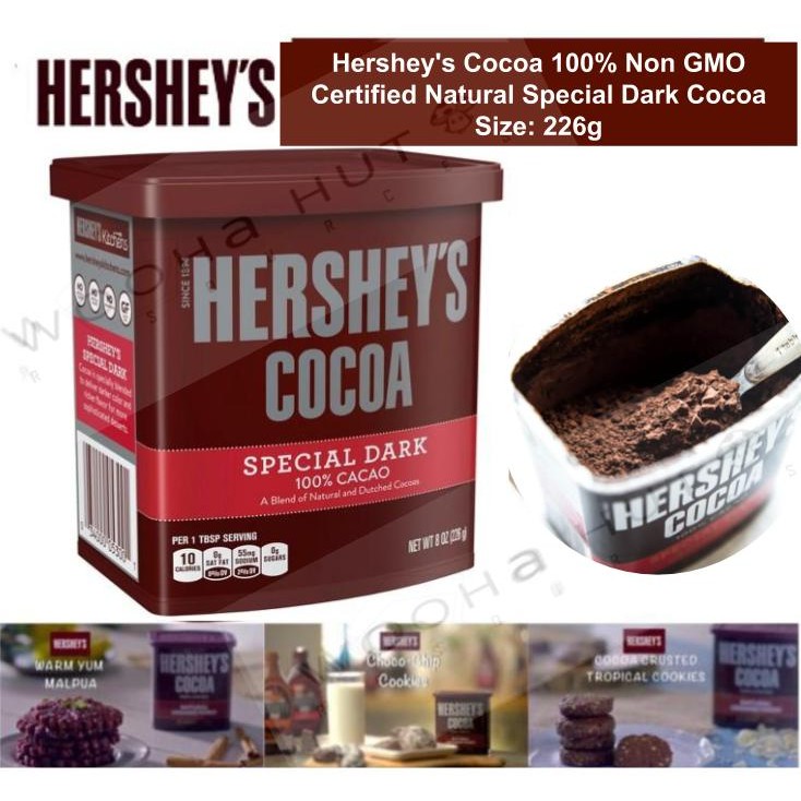 Hershey's Cocoa 100 Non GMO Certified Natural Special Dark Cocoa