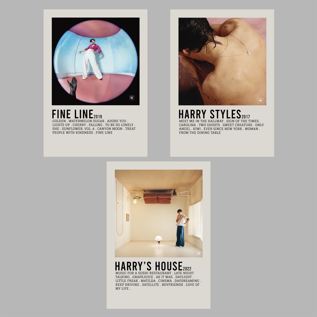 READY STOCK】Collections Poster Cover Album Harry Styles wallpaper High  Quality Painting For Home/ Wall/Room/Barber | Shopee Malaysia