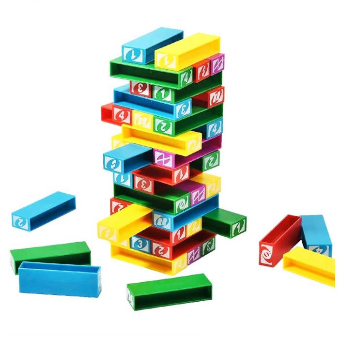 Uno Stacko Stacking Jenga Game Stacking Block Game Toys Family Game Shopee Malaysia