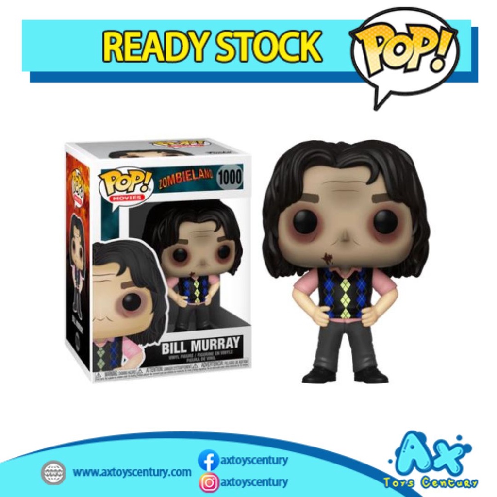 Funko Pop! Movies: Zombieland - Bill Murray #1000 100% Genuine