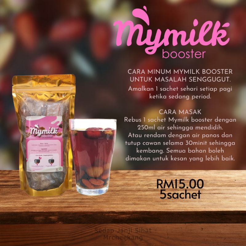 Hot Item Air Senggugut Dan Masalah Period Lewat By Mymilk Booster Shopee Malaysia